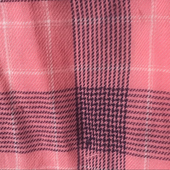 Aeropostale Pink Flannel Plaid Button-up Shirt - Picture 9 of 9